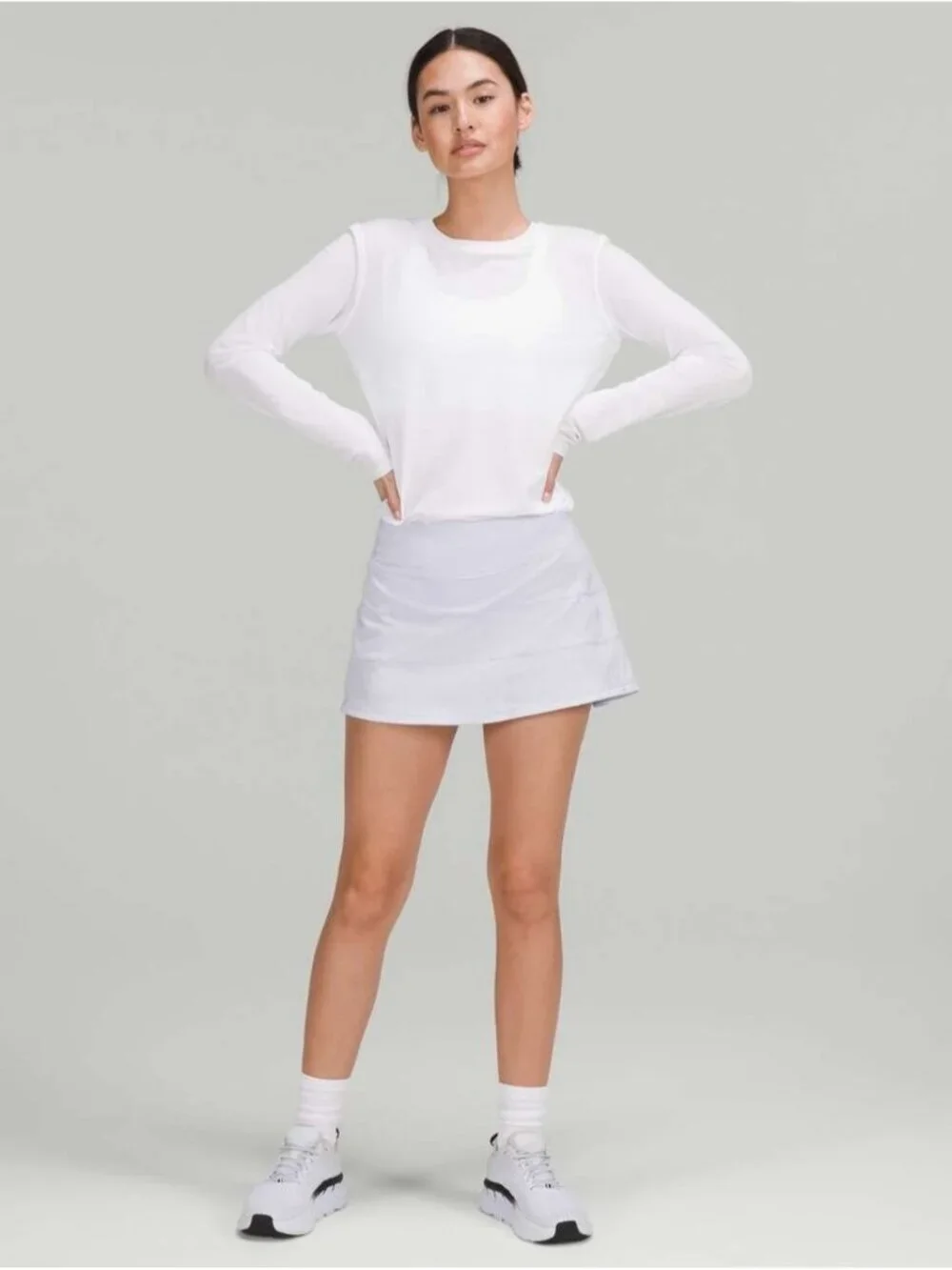 Lululemon Pace Rival Mid-Rise Skirt Pastel Blue